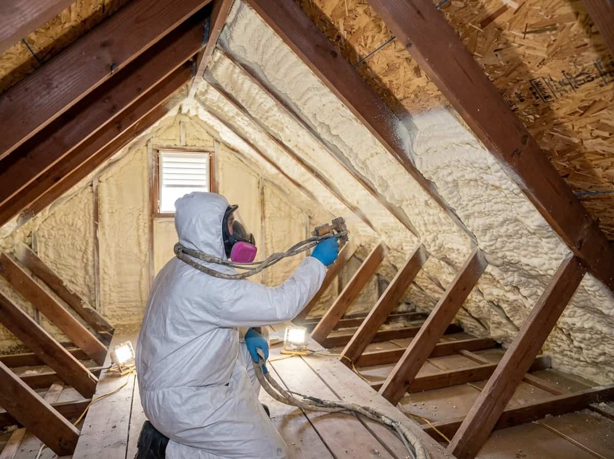 Attic spray foam insulation Calgary