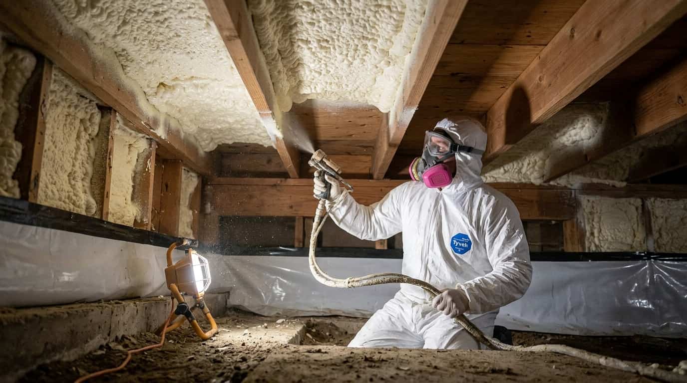 Crawl space spray foam insulation Calgary