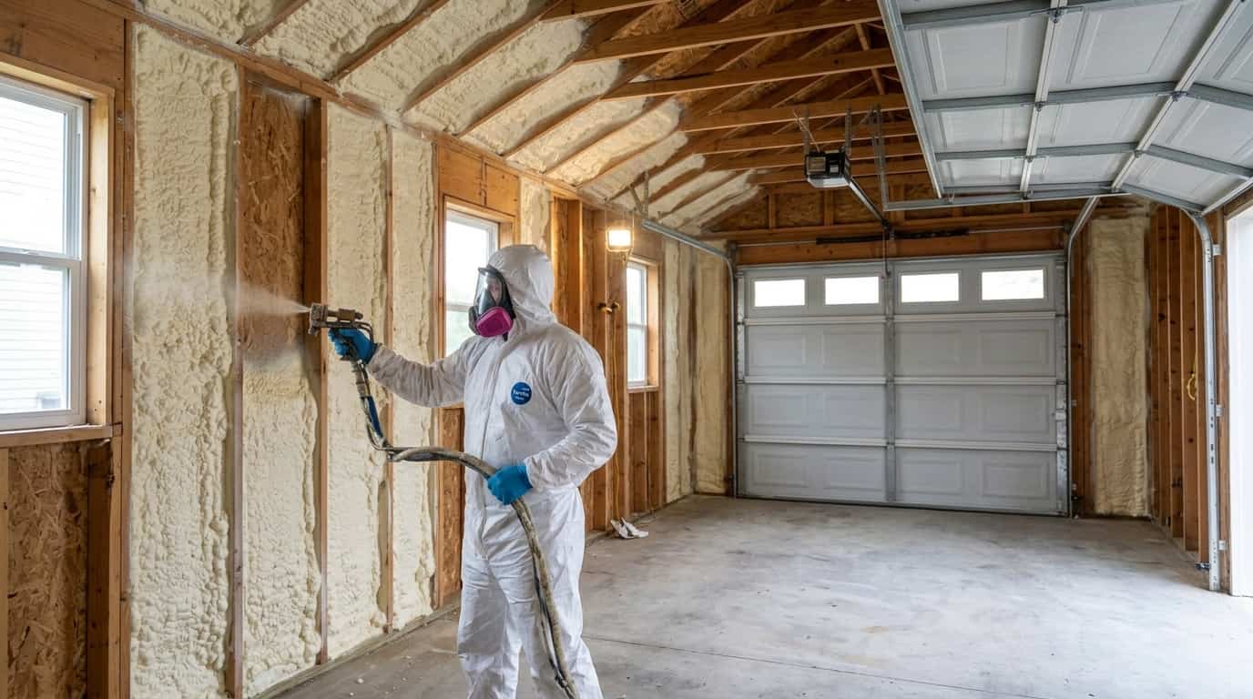 Garage spray foam insulation Calgary